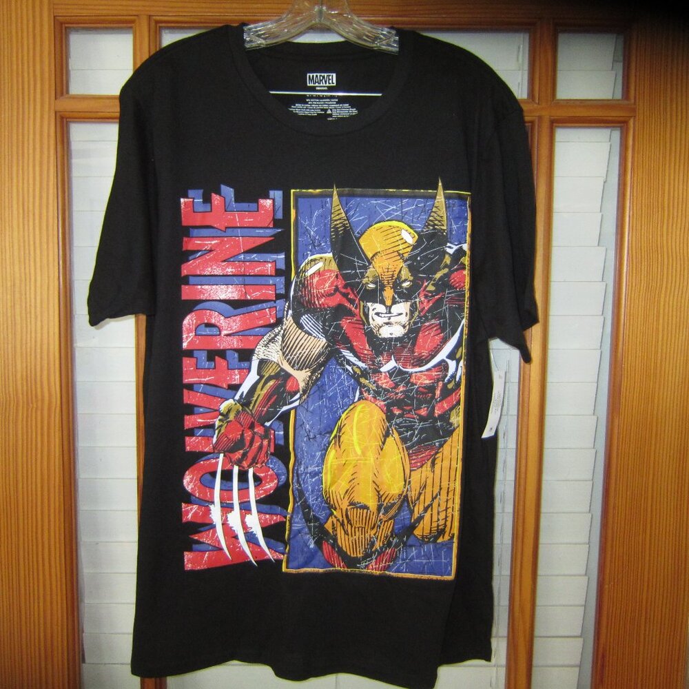 Marvel Wolverine Panel Bust T-shirt Black XL or 2XL NEW